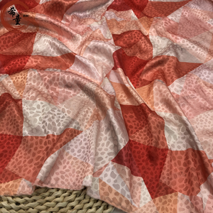 Brocade imprimé numérique italien 100% soie satin tissus polyester tela tissu jacquard tissu élastique en mousseline pour robe - Product Image 2