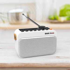Portable <b>DAB</b>+ FM Digital <b>Radio</b> with Handheld Carry Handle Built-in Speaker and Multi Function Controls for Home and Outdoor Use - Product Image 2