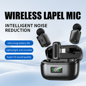 Microphone cravate sans fil Aurora Sound Mini8, léger, en métal, à condensateur, avec suppression du bruit et éclairage RGB <span class=keywords><strong>pour</strong></span> <span class=keywords><strong>téléphone</strong></span> et appareil photo - Product Image 2