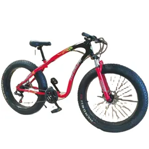 26 Inch Fat Tire Bike Bicycles 21 Speed Carbon Steel Customized OEM ODM Aluminum Alloy Comfortable Snow Bike Alloy Rim 120kg