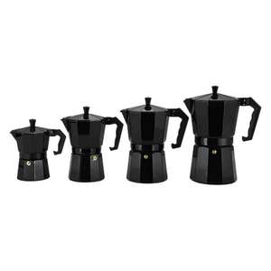 Kingze-Cafetera espresso con logotipo personalizado, 1-2-3-6-9-12 tazas de aluminio para el hogar, oficina y negocios - Product Image 2