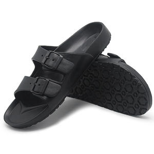 <span class=keywords><strong>Sandalias</strong></span> Tipo <span class=keywords><strong>Birkenstock</strong></span> de PU con Soporte de Arco de EVA de Alta Calidad, Zapatillas Planas Abiertas Transpirables para Verano y Exteriores Unisex para <span class=keywords><strong>Hombre</strong></span> y Mujer - Product Image 3