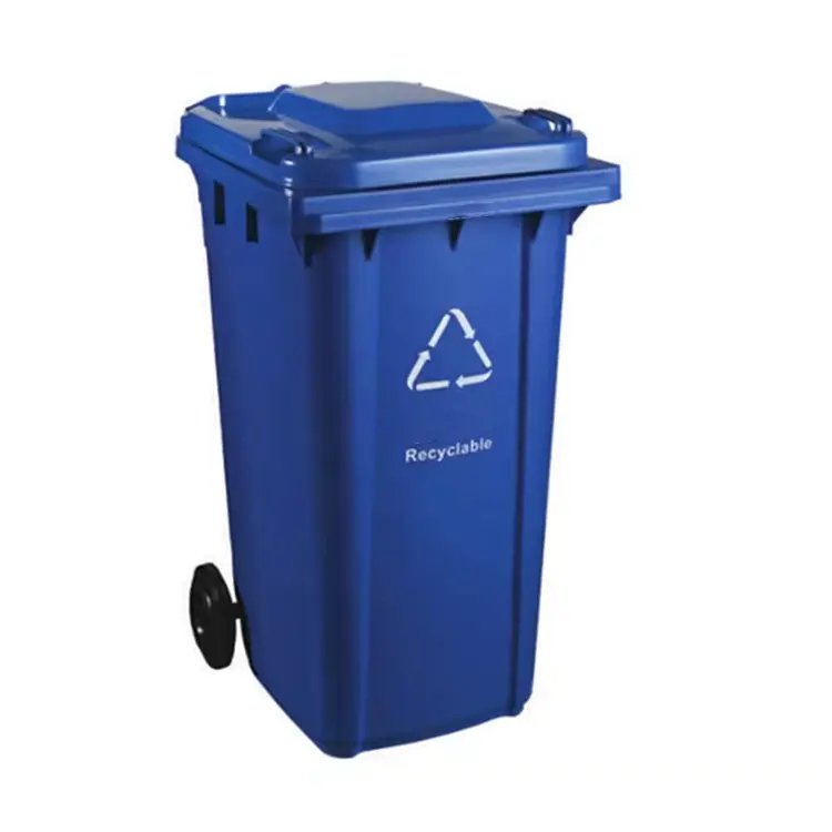 Lixeira de plástico WasteBin Lixeira ao ar livre Wheelie lixeiras tamanho grande