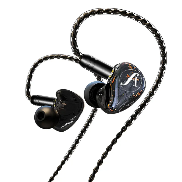 OFC 7 Core 3.5mm MMCX or 2PIN Resin In-Ear Monitor Headphones Wired Music Earphones for Singers Drummers Musicians