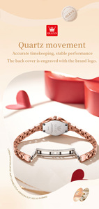 Reloj de Cuarzo OLEVS 7082 de Lujo para Mujer, con Logotipo Personalizado OEM, Diseño Clásico de Diamantes, Elegante, Resistente al Agua, Luminoso, de Acero de Tungsteno - Product Image 2