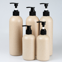 Bouteille en plastique vide pour brume fine, 100ml, 250ml, 300ml, 500ml, 16oz, ambre, blanc, transparent, pour nettoyage d'ambiance, avec pulvérisateur à gâchette en bambou