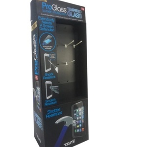 ขาตั้งโชว์สินค้าแบบตั้งพื้นสำหรับผ้าพันคอ  แบบกำหนดเองได้  วัสดุแผ่นลูกฟูก  พร้อมแผงเพ็กบอร์ด  และตะขอแขวน - Product Image 4