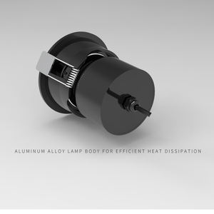 7W <span class=keywords><strong>9W</strong></span> 12W <span class=keywords><strong>LED</strong></span> COB 현대적인 디자인 컷 통 밝기 조절이 가능한 실내 매입형 조정 가능한 75mm 블랙 발광 흰색 <span class=keywords><strong>LED</strong></span> cob 통 - Product Image 5