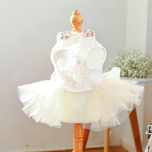 Robe florale pour chien, jupe en polyester, mignonne, toutes saisons, petite et moyenne taille - Product Image 2