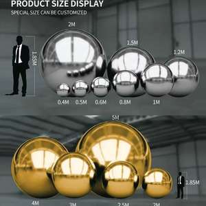 पार्टी कार्यक्रम मंच सजावट विज्ञापन पीसी गोले गेंद चांदी दर्पण गेंदों को शादी के लिए इंफ्लेटेबल मिरर बॉल के गुब्बारे - Product Image 3