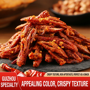 Snack Croccante al Peperoncino Istantaneo per <span class=keywords><strong>Birra</strong></span> e Bevande |   Antipasto Piccante Tradizionale del Guizhou |   Perfetto per snack da bar e vassoi per feste - Product Image 5