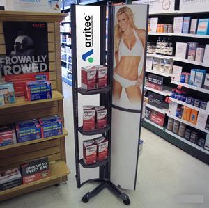 高品質薬局用金属製薬品陳列台、健康製品陳列棚、カスタムロゴ付き薬品陳列ラック - Product Image 5