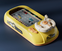 Jouet de voiture de course de simulation de bureau en plastique durable avec volant Jeu électronique d'aventure éducative pour enfants