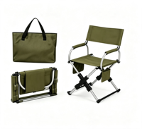 Chaise de Réalisateur Pliante en Alliage d'Aluminium, Chaise de Réalisateur Portable Pliante pour Camping en Plein Air avec Porte-Gobelet 4,1 kg
