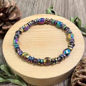 Pulsera de Piedra Natural con Cuentas de Cristal de Colores, Joyería Bendecida, Precio Competitivo B2B, Soporte de Auditoría de Fábrica - Product Image 4