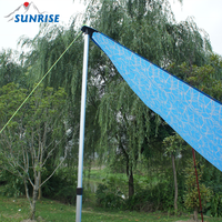 56640 # Poteau de tente télescopique en alliage d'aluminium pour l'extérieur, réglable de 90 à 230 cm, pour le camping en bord de mer et les accessoires de bâche