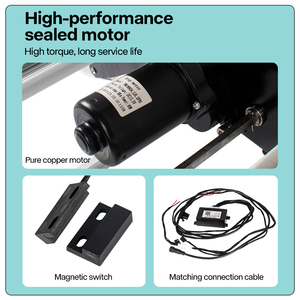 YUMU Marchepieds pliants 12V pour <span class=keywords><strong>camping</strong></span>-<span class=keywords><strong>car</strong></span> avec éclairage LED, en alliage d'aluminium, double échelle électrique, marches antidérapantes pour <span class=keywords><strong>camping</strong></span>-<span class=keywords><strong>car</strong></span>, remorque, caravane - Product Image 3