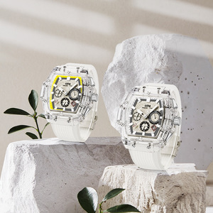 Ban đầu thời trang nam sinh viên đồng hồ không thấm nước sáng hợp kim trường hợp nhựa thạch anh 42mm kính hợp thời trang xuất khẩu mặt hàng nóng - Product Image 2