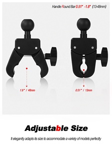 Boule en aluminium réglable de 1 pouce pour <span class=keywords><strong>support</strong></span> en métal à dégagement rapide pince de tuyau pince de crabe pour <span class=keywords><strong>support</strong></span> de téléphone <span class=keywords><strong>support</strong></span> de voiture montage - Product Image 5