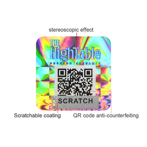 Etichette di sicurezza personalizzate Anti-contraffazione per animali domestici con codice QR olografico inciso al Laser resistente a prova di olio per tracciabilità autoadesiva - Product Image 3