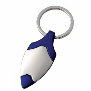 Portachiavi a Forma di Scudo in Metallo con Finitura Blu Lucida per Chiavi e Borse - Product Image 2