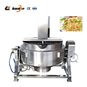 Marmite de cuisson grande capacité 400L, marmite à double enveloppe vapeur, chaudière à vapeur, marmite à vapeur pour pâte de soja, marmite de cuisson inclinable - Product Image 5