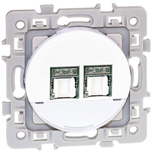 CAT6ขาว STP (เกรด2ทีวี) ช่องเสียบ RJ45แบบคู่ขั้วต่ออีเทอร์เน็ตสี่เหลี่ยม - Product Image 1