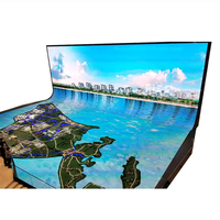 P2.5 P3.91 P4.8 Mur vidéo LED circulaire incurvé Flexible interne externe rétro-éclairage circulaire affichage publicitaire pour le shopping
