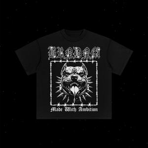 เสื้อยืดแบบสวมหัวของผู้ชายทันสมัย2025เสื้อยืดผ้าฝ้ายทรงหลวมใส่สบายทรงหลวมเสื้อถักลายพองซักได้ใส่สบายมีตัวอักษร - Product Image 2