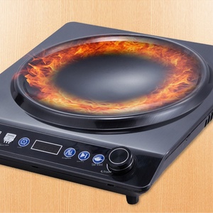 Cocina de inducción de alta calidad y alta potencia de 3500 W, perilla de carcasa de acero inoxidable, cocina de inducción de Control - Product Image 2