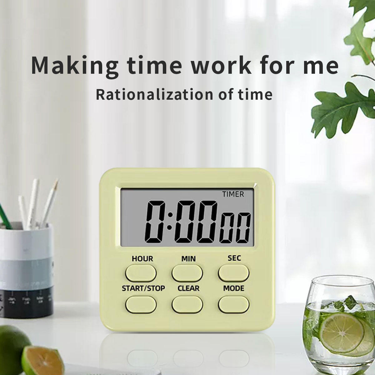 Mini Electronic Digital Countdown Timer New Style Kitchen Cooking Magnet Timer Perfect Workmanship Plastic Study Game Alarm