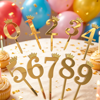 Personalisierter Maßgefertigter Tortenaufsatz Spiegel Gold Silber Acryl Kuchendekoration für Geburtstag Hochzeit Babyparty Partyzubehör