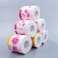 Rouleaux de papier toilette jetables doux et économiques, en pâte de bois vierge et emballés individuellement
