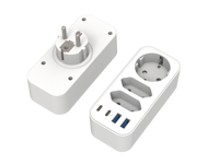 Multiprise industrielle américaine de haute qualité 15A avec 3 prises, 2 ports USB et 2 ports Type-C, protection 1050J