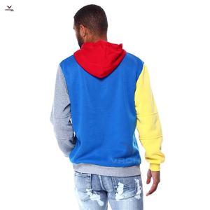 Sudadera con capucha de lana de bloque de color unisex, sudaderas de punto con mangas raglán bordadas, características antiarrugas antiretráctiles, diseño en blanco - Product Image 5