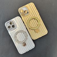 Coque de protection antichoc avec support de charge magnétique sans fil multicolore pour iPhone 14 15 17 18 Pro Max Plus
