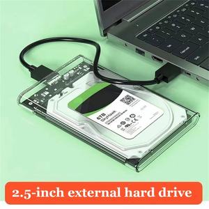 Carcasa Externa para Disco Duro <span class=keywords><strong>USB</strong></span> 3.0 de 2.5 Pulgadas, SATA a <span class=keywords><strong>USB</strong></span> 3.0, UASP, Transparente, <span class=keywords><strong>Portátil</strong></span>, para Disco Duro de 2 TB, Sin Herramientas - Product Image 6