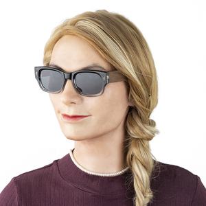 Mode surdimensionné grand cadre unique lunettes de soleil en bois en gros pas cher polarisé en plastique lunettes de soleil lentes de sol UV400 nouvelle arrivée - Product Image 2