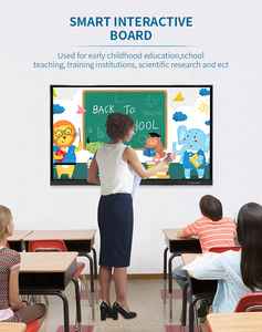 All in One Electronic Whiteboard Stylus or Finger Clever Touch Education Classroom Interactive 86 Inch Skc-86-1 Interactive - Product Image 2