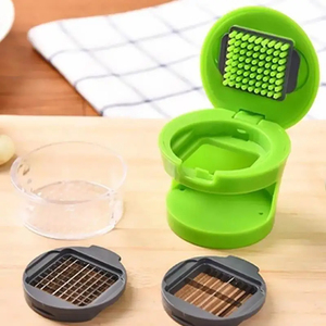 Multi-functional Plastic Garlic Press Press Slicer Dicing Storage <b>Kitchen</b> Convenient Vegetable <b>Gadget</b> Garlic Press - Product Image 5