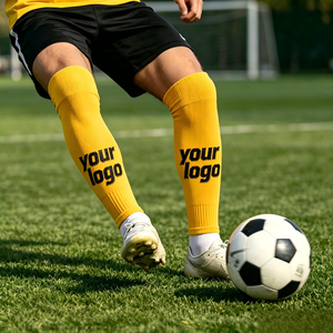 Calze <span class=keywords><strong>da</strong></span> Calcio Scrunch con Lettere Personalizzabili per Campi Estivi e Partite, Doppio Strato in Cotone, Riducono la Fatica, Offerta Campione Gratuito - Product Image 1
