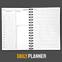 Planificateur d'entraînement relié en spirale en papier rigide Journal de remise en forme pour femmes et hommes A5 5,7x8,3 pouces Entraînements robustes à la salle de sport à domicile 100 feuilles