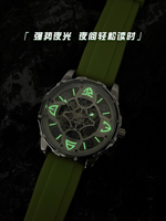Montre mécanique creuse pour hommes, montre de sport haut de gamme pour hommes