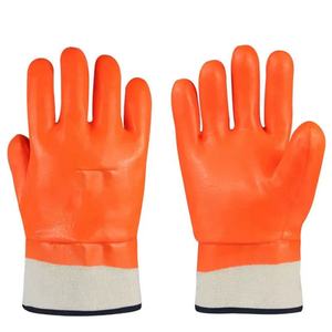 Guantes de Seguridad de Invierno Cálidos y Resistentes a Bajas Temperaturas, con Forro de Algodón y Recubrimiento de PVC, Personalizables y al Por Mayor Directo de Fábrica - Product Image 4