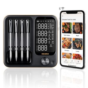 Thermomètre numérique sans fil intelligent <span class=keywords><strong>SEB</strong></span> avec double sonde, Bluetooth et Wi-Fi, surveillance à distance, accessoires pour barbecue de grande taille - Product Image 1