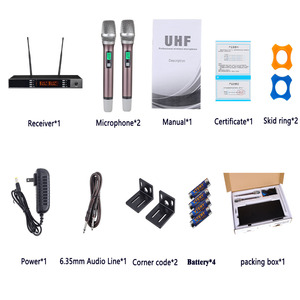 โรงงานโดยตรงเสนอไมโครโฟนไร้สายในส่วน ture u สําหรับคาราโอเกะระบบช่องคู่ไดนามิก HI-FI ไร้สาย - Product Image 5
