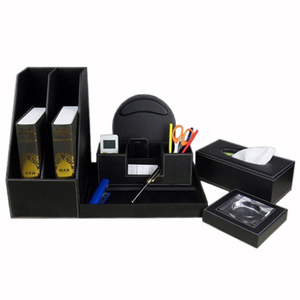 Organisateur de <span class=keywords><strong>rangement</strong></span> en cuir PU de qualité supérieure ensemble de <span class=keywords><strong>bureau</strong></span> ensemble d'organisateur de <span class=keywords><strong>bureau</strong></span> ensemble de <span class=keywords><strong>bureau</strong></span> - Product Image 2