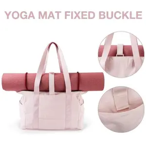 Women's Handbag Large Capacity Shoulder Bag With Yoga Mat Buckle Yoga Bag Travel Gym Bag