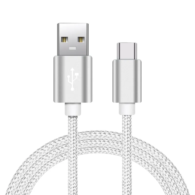 Custom 3ft 6ft 10ft Fast Charging Charger Data Cables Nylon Braided USB Cable Type C Cable for Samsung Mobile Phones