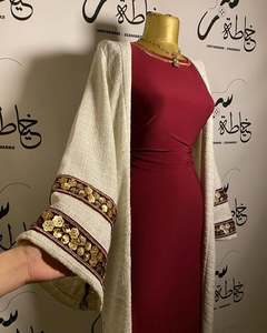 Elegante Vestido Abaya para Eid 2026, Vestido Jalabiya, Moda Modesta y Lujosa con Bordado a Mano, Diseño Musulmán, Caftán Rojo para Mujer para Ramadán - Product Image 2
